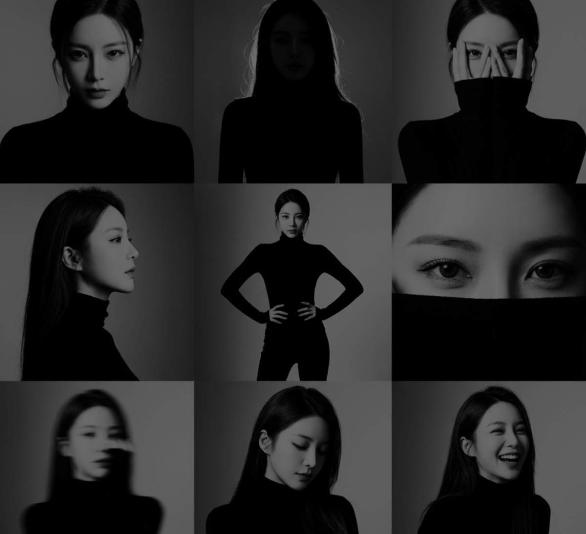 Black and White Aesthetics 3x3
